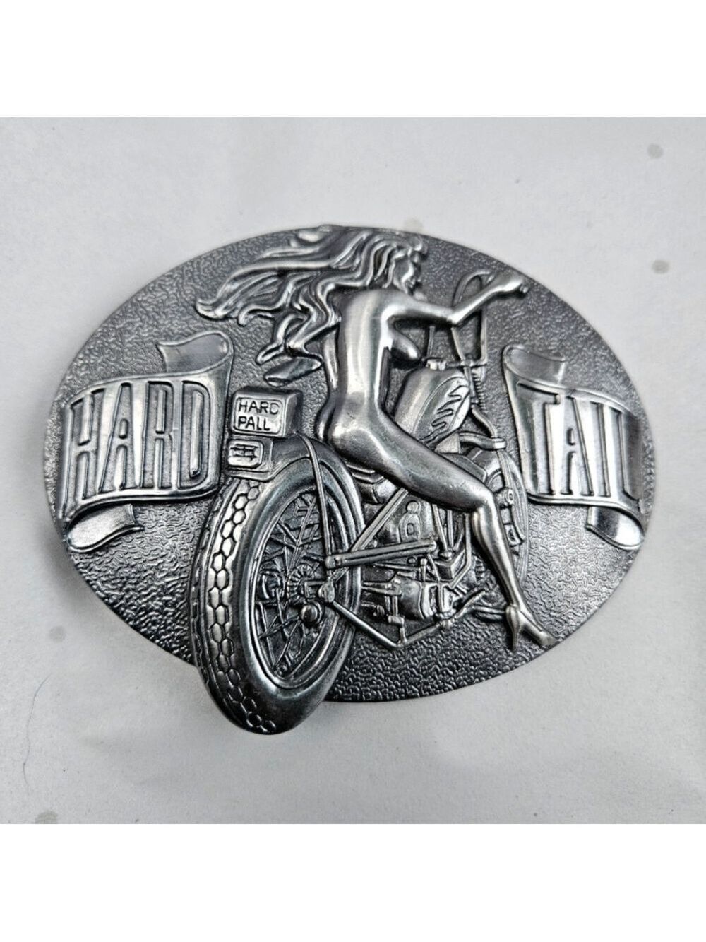 Unisex "Hard Tail" Motorcycle Nude Belt Buckle